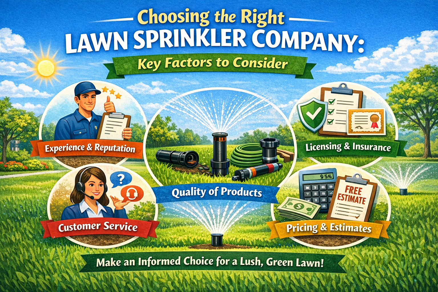 Choosing the Right Lawn Sprinkler Company: Key Factors To Consider